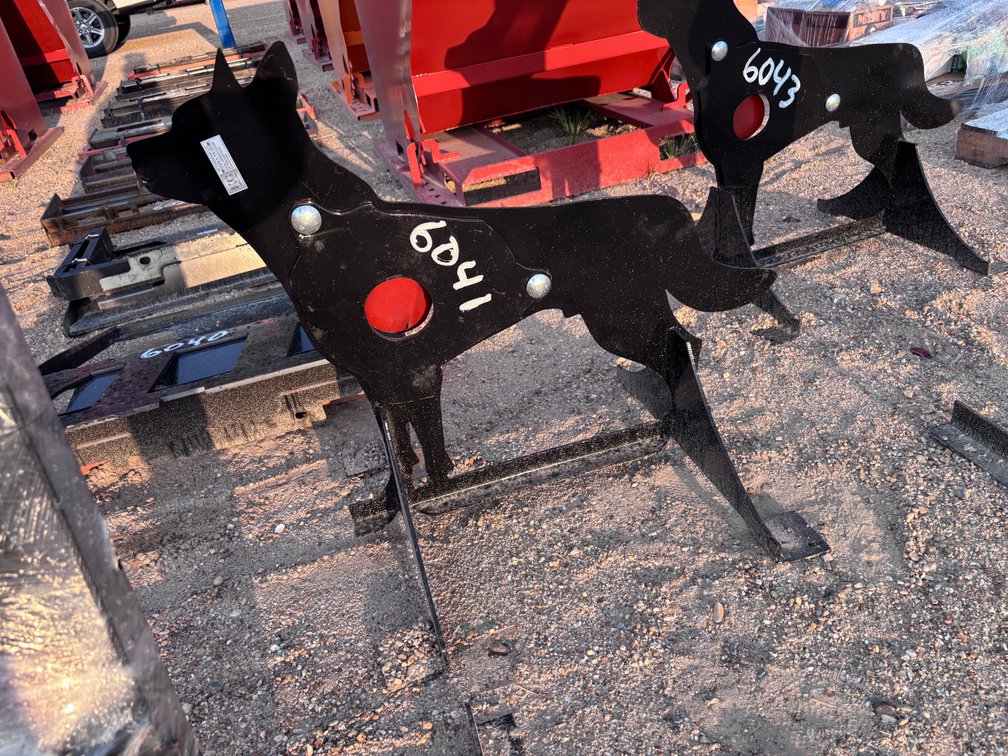 3/8 in. AR500 Steel Coyote Shooting Target With Heart Flapper
