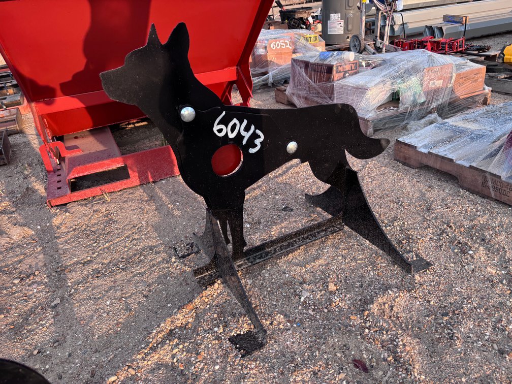 3/8 in. AR500 Steel Coyote Shooting Target With Heart Flapper