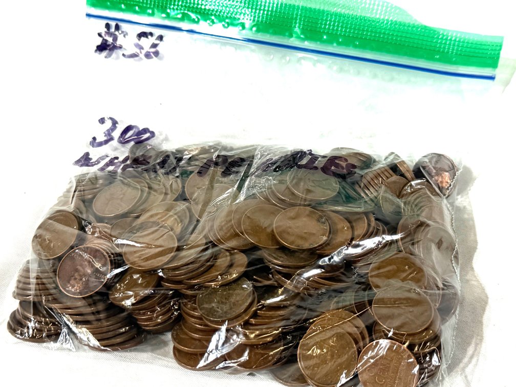 (300) WHEAT PENNIES
