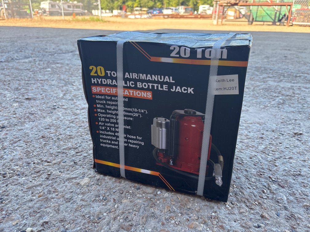 20 TON AIR/MANUAL HYDRAULIC BOTTLE JACK