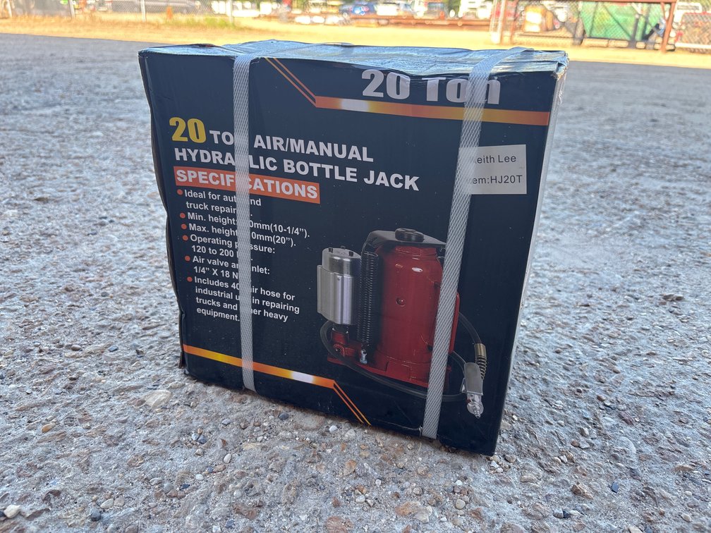 20 TON AIR/MANUAL HYDRAULIC BOTTLE JACK