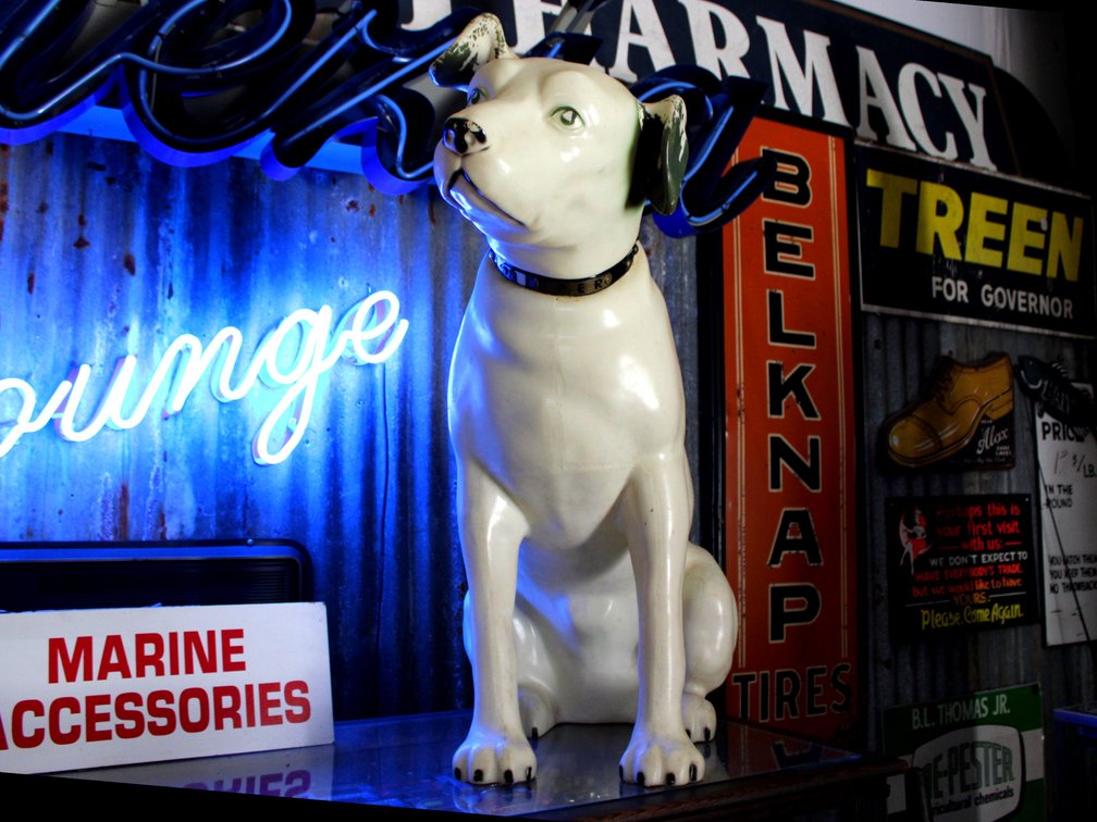 33" RCA NIPPER DOG ADVERTISING STATUE
