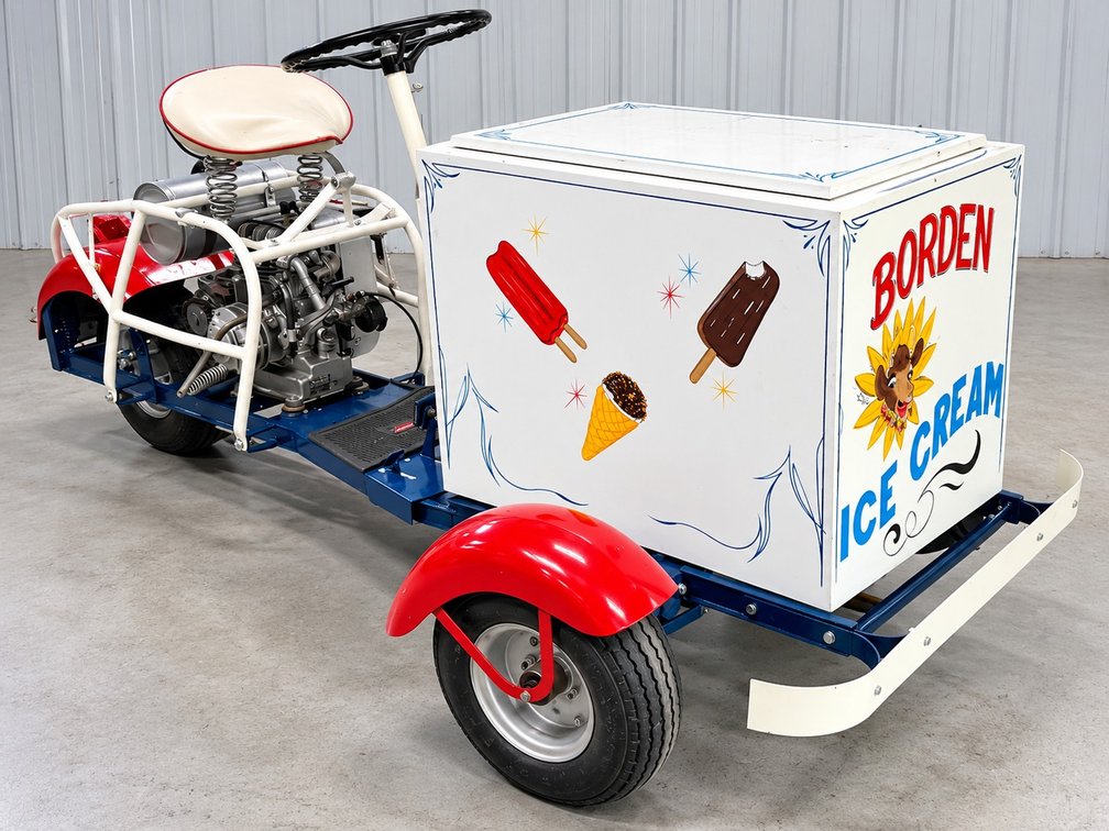 1954 CUSHMAN BORDEN ICE CREAM DELIVERY BIKE – FULLY RESTORED