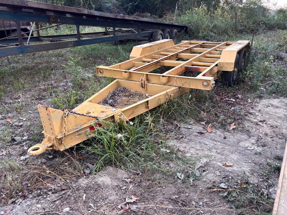 Tandem-Axle Steel Equipment Trailer Frame with Pintle Hitch