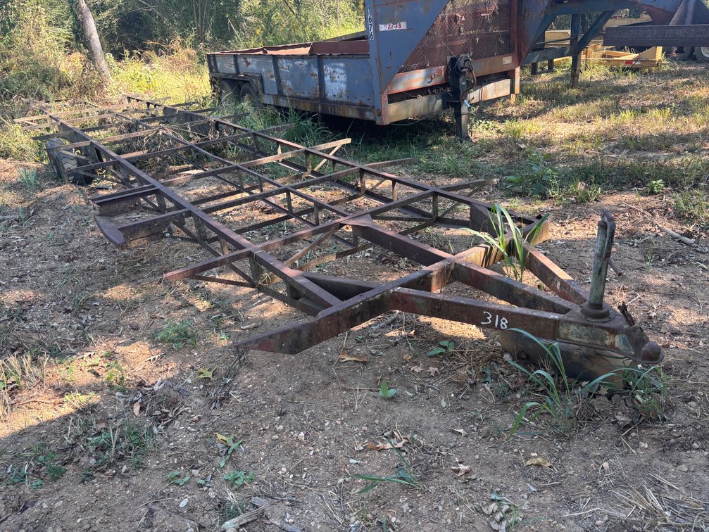 Welded Steel Skeleton Trailer Frame Chassis with Tandem Axle