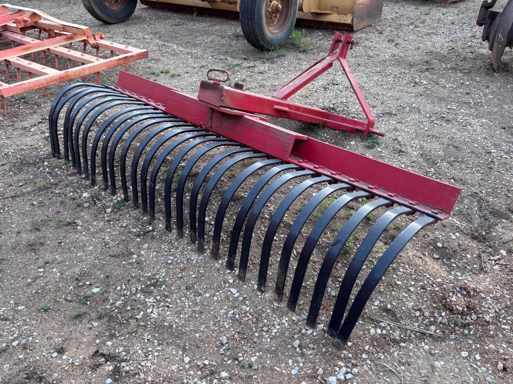 3-Point Hitch Landscape Rake with Spring Steel Tines