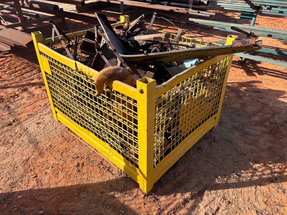 Steel Wire Mesh Stillage Cage with Scrap Metal Parts