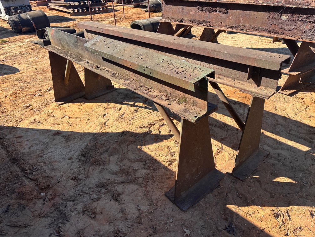 Fabricated Structural Steel I-Beam Sawhorses
