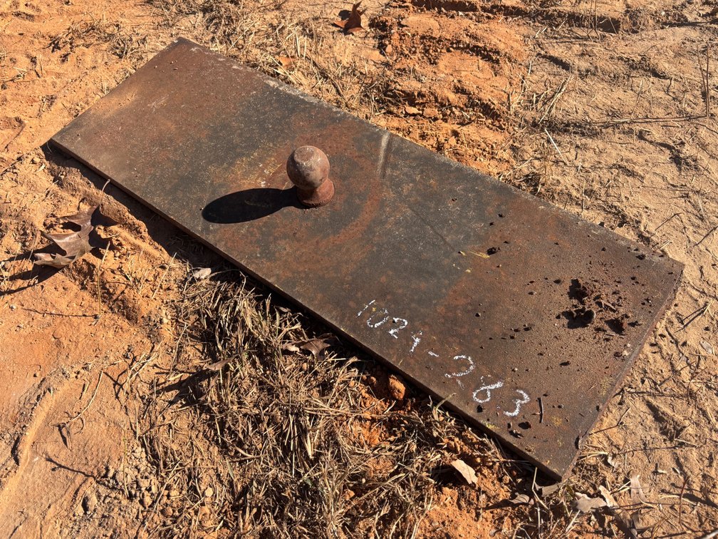 Steel Trailer Hitch Plate with Mounted Ball