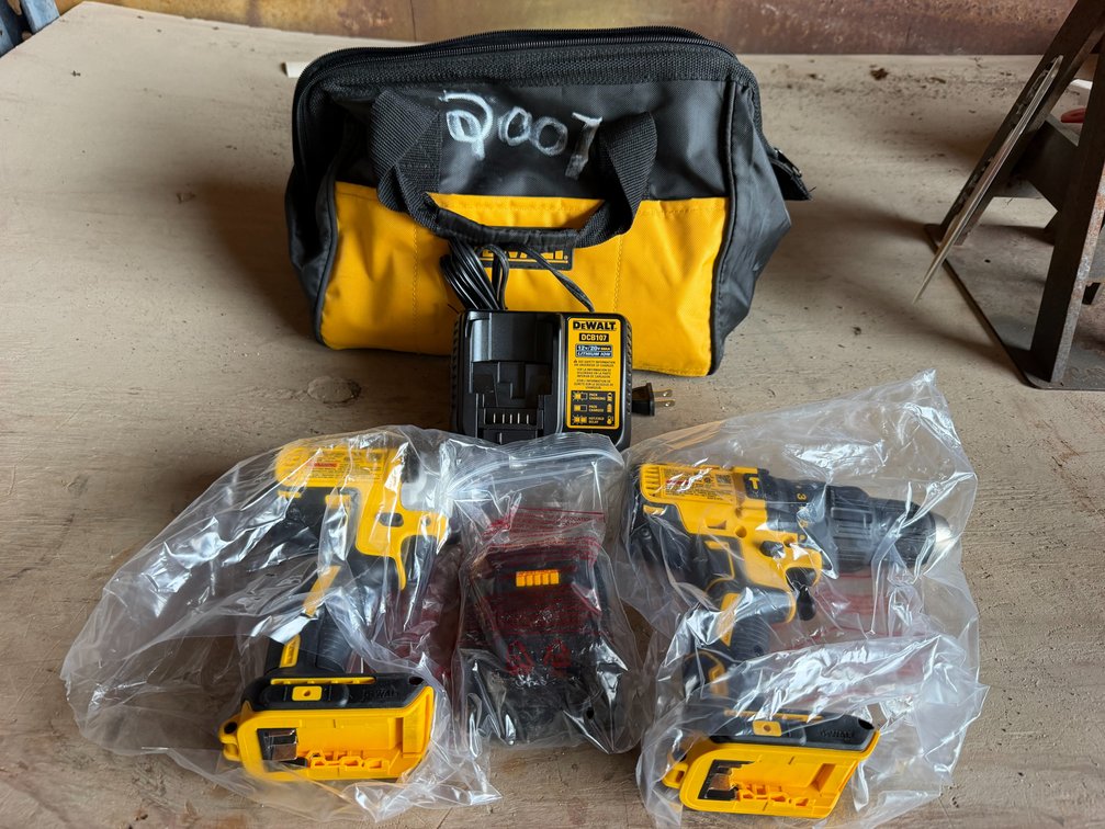 DeWalt 1/4" Impact Driver and 1/2" Hammerdrill W/ Chargers and Batteries