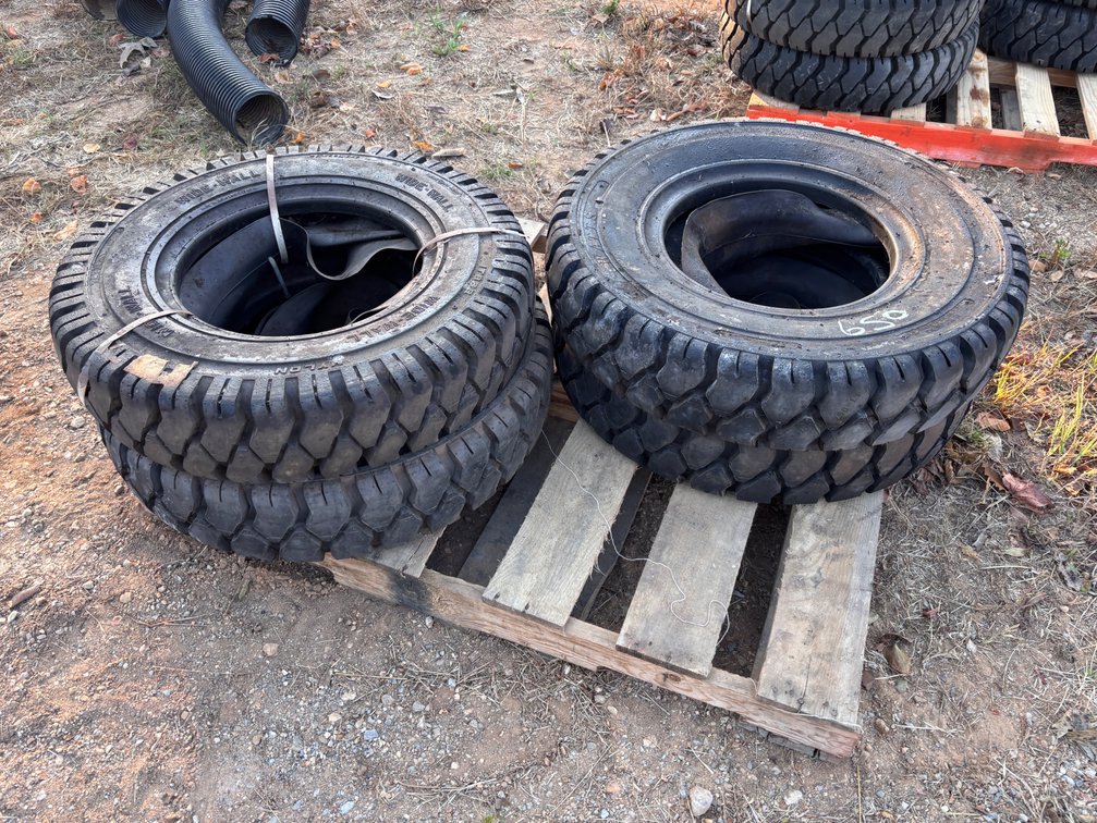 (4) 7.50x15 Forklift Tires