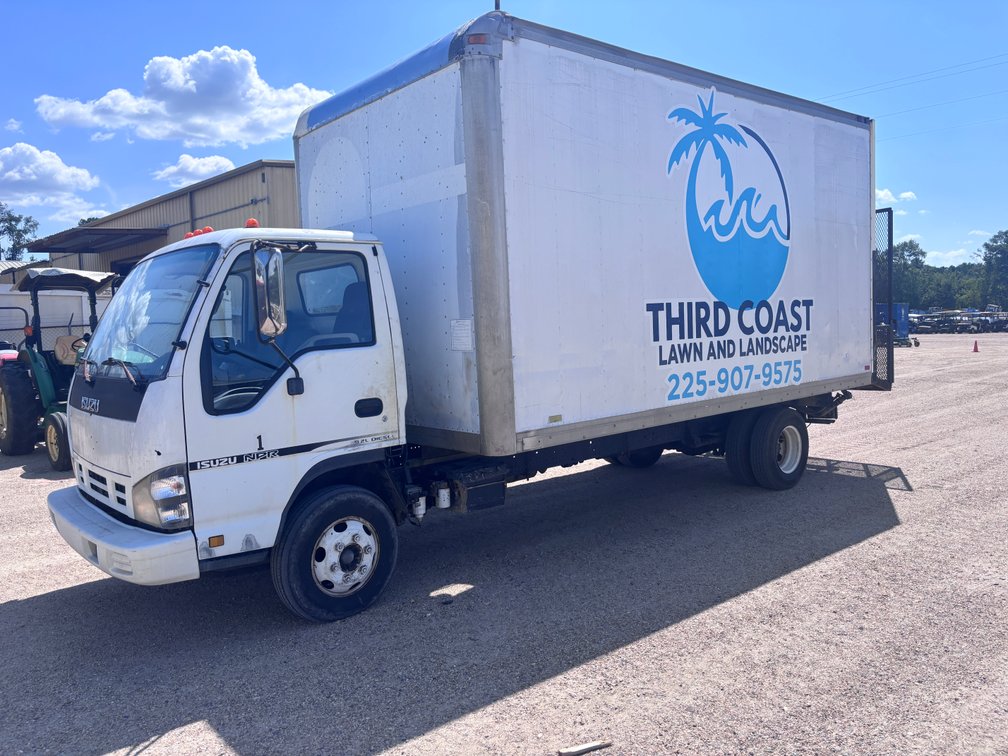 2006 ISUZU MPR VAN BODY LANDSCAPER TRUCK