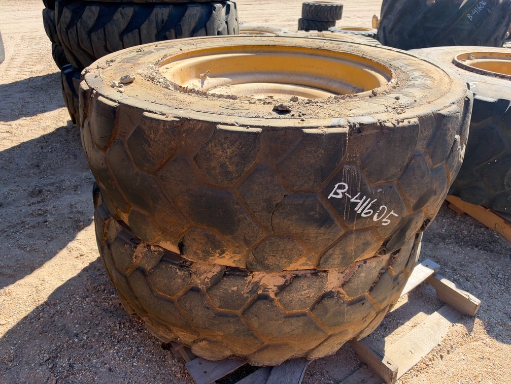 (2) FIRESTONE DURAFORCE HEAVY EQUIPMENT TIRES