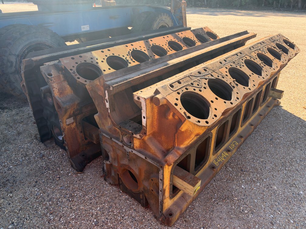 (2) 16 CYLINDER ENGINE BLOCKS