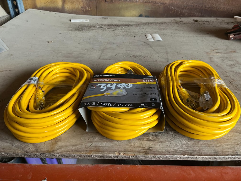 (3) 50 FT Extension Cords