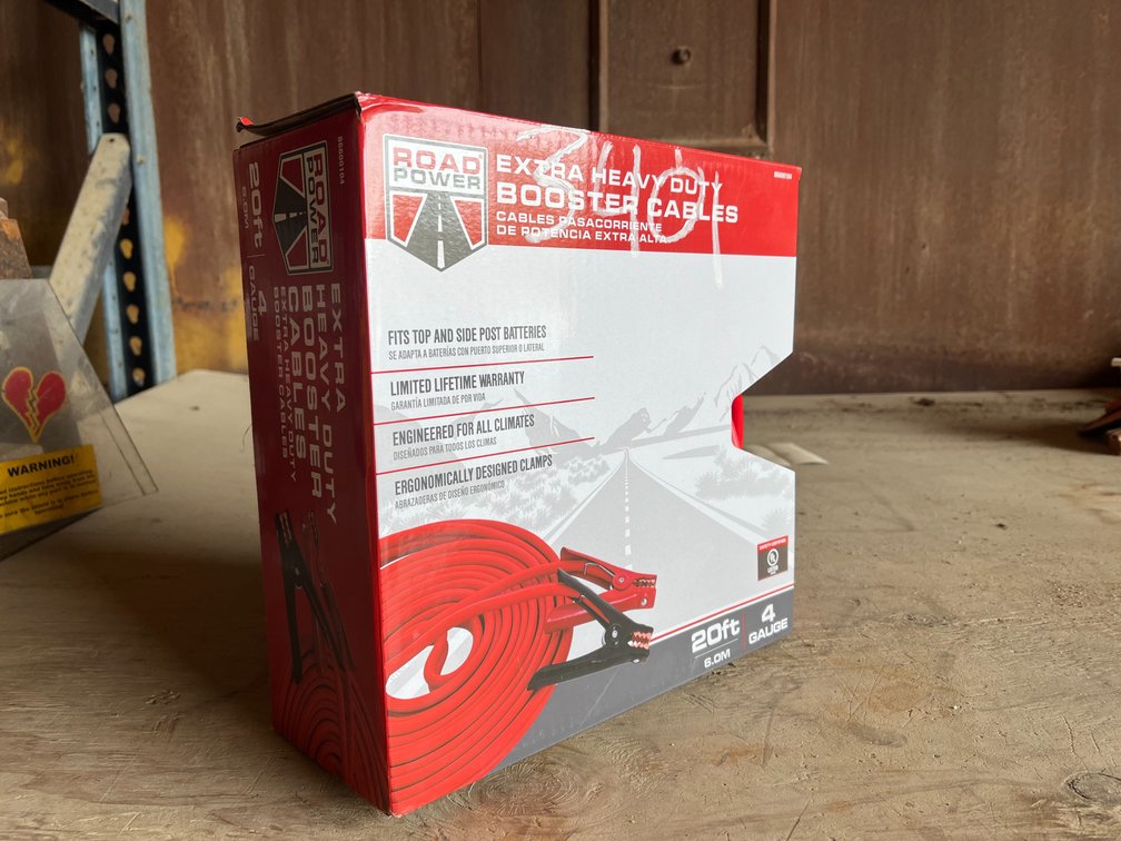 20 Ft Road Power Extra Heavy Duty Booster Cables