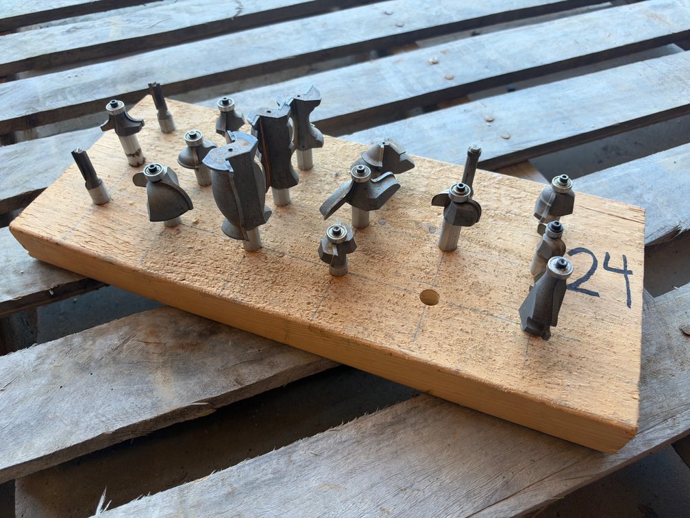 Various Router Bits wth stand