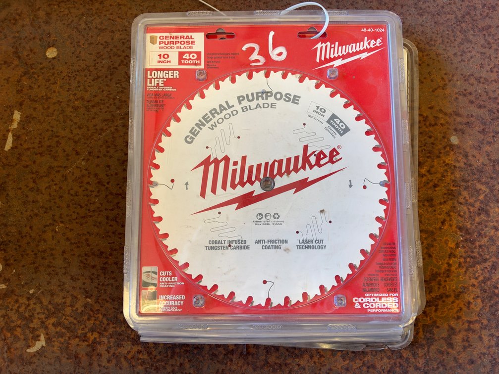 (4) Milwaukee General Purpose Saw Blades and Diablo Saw Blade