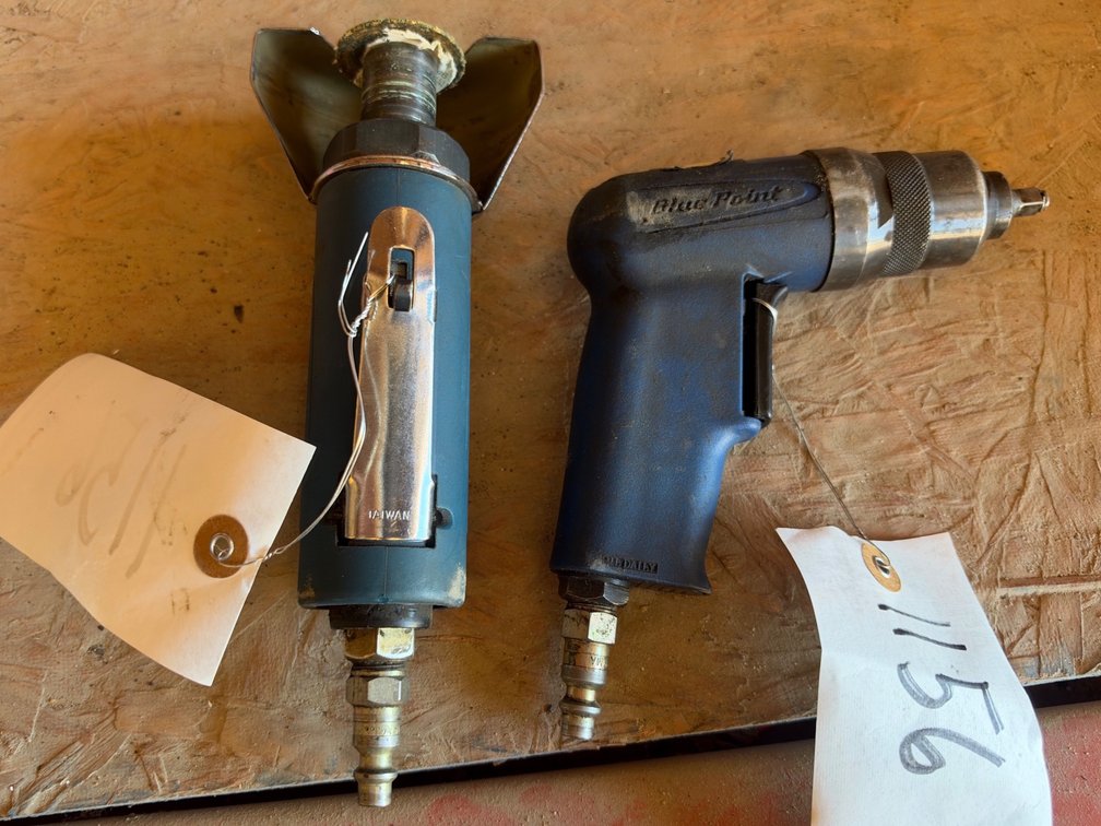 Blue Point Pneuamtic Impact Wrench and 3" Cutoff Tool