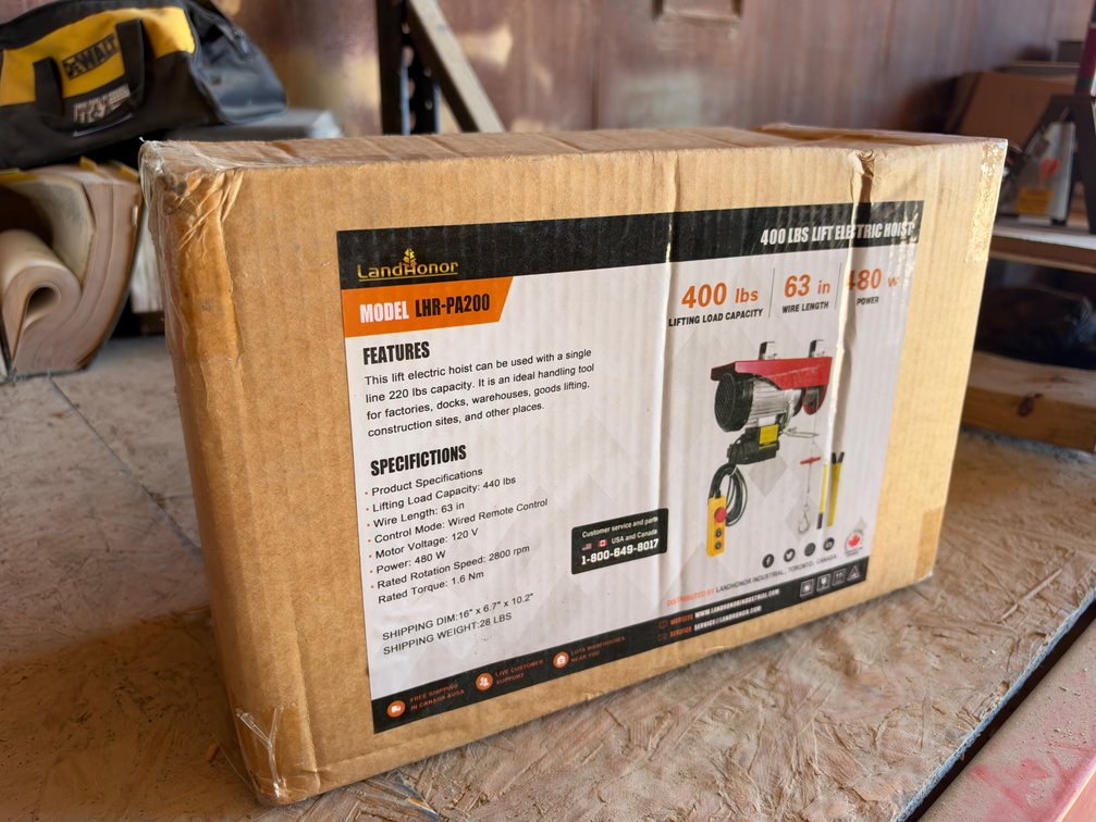 LandHonor 400 LBS Lift Electric Hoist