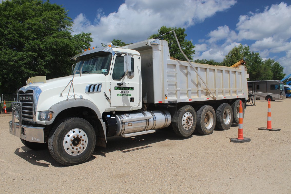 2012 MACK GU713 QUAD AXLE DUMP TRUCK