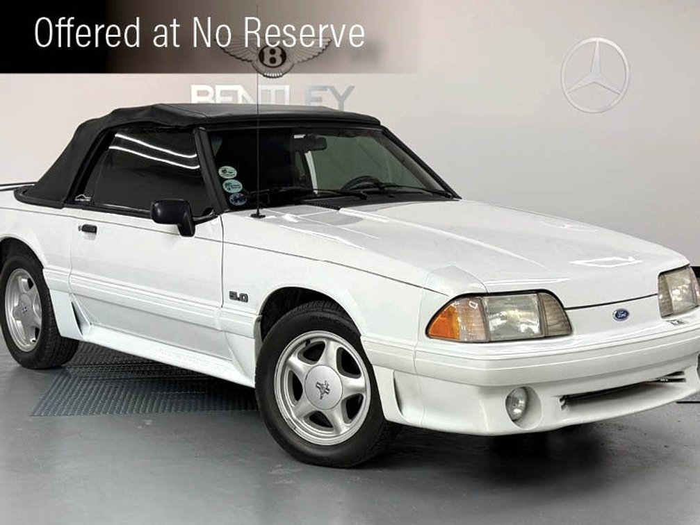 Offered at No Reserve | 1991 FORD MUSTANG CONVERTIBLE 