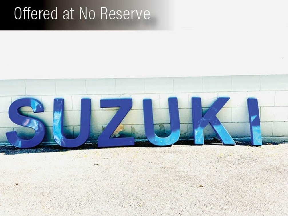 Offered at No Reserve | 1970's SUZUKI DEALER SIGN 