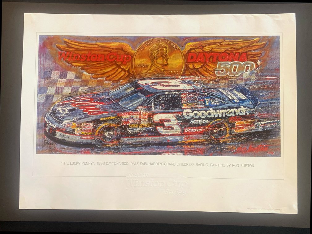 Offered at No Reserve | 1998 DALE EARNHARDT RICHARD CHILDRESS RON BURTON PRINT