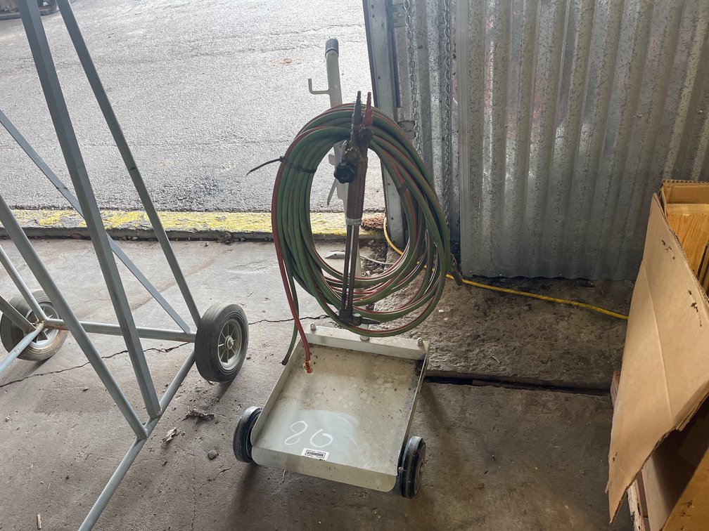 SINGLE BOTTLE CART WITH HOSES