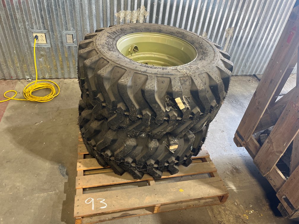 2 YANMAR RIM AND TIRES