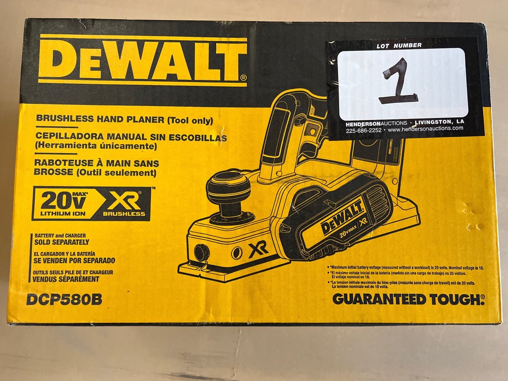 DEWALT BRUSHLESS HAND PLANER