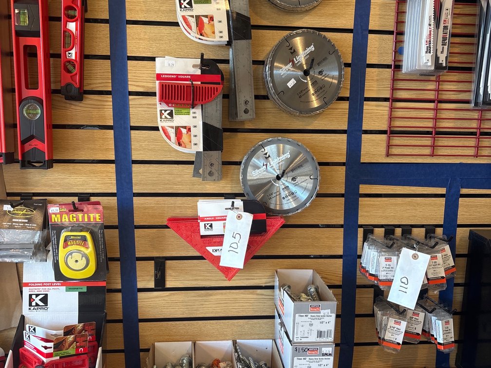 LOT OF ANGEL SQUARE ANCHOR STREWS AND SAW BLADES