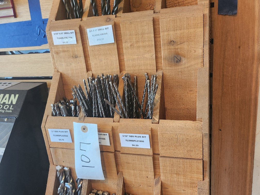 LOT OF CONCRETE BITS