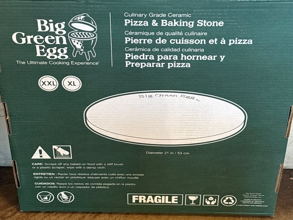 BIG GREEN EGG BAKING STONE
