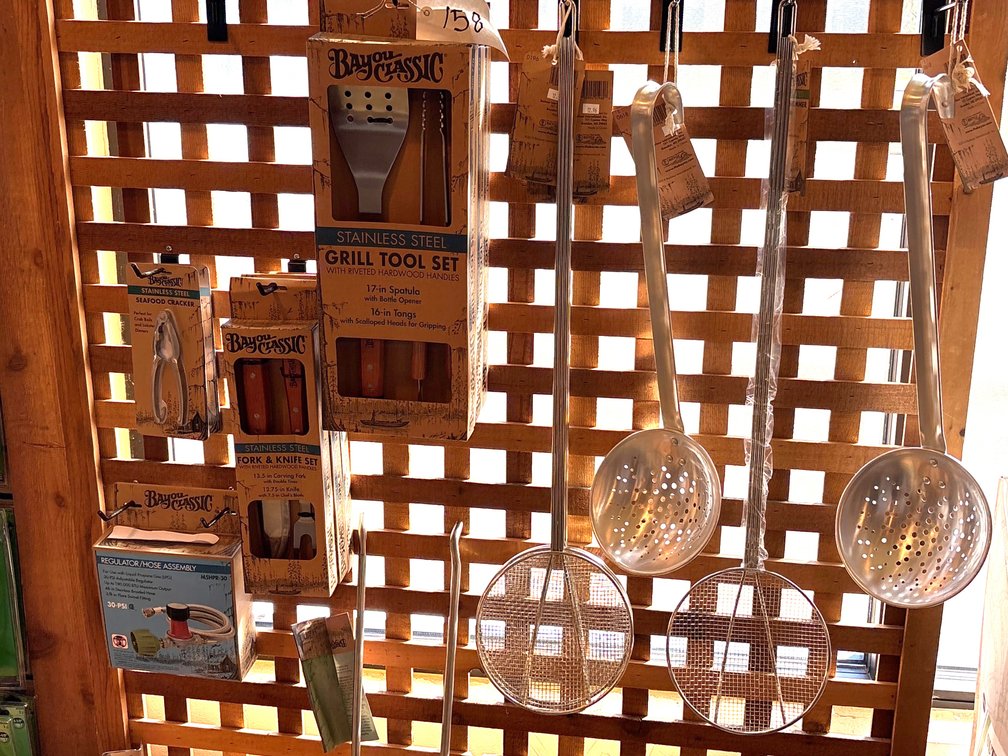 LOT OF GRILL TOOLS AND SUPPLIES