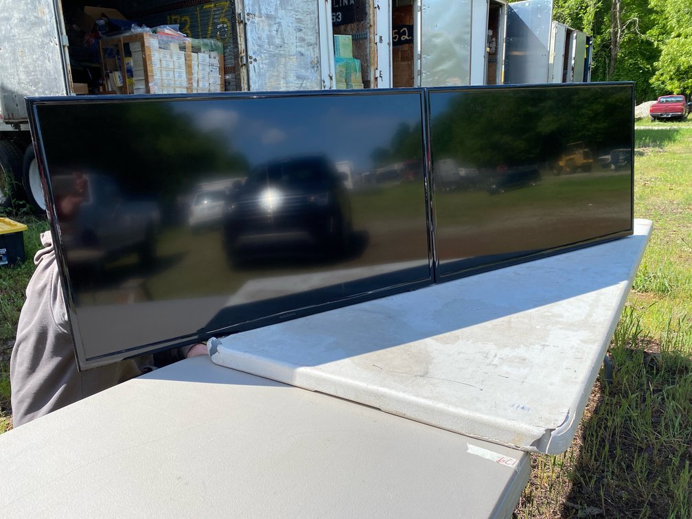 Two 40” insignia tvs