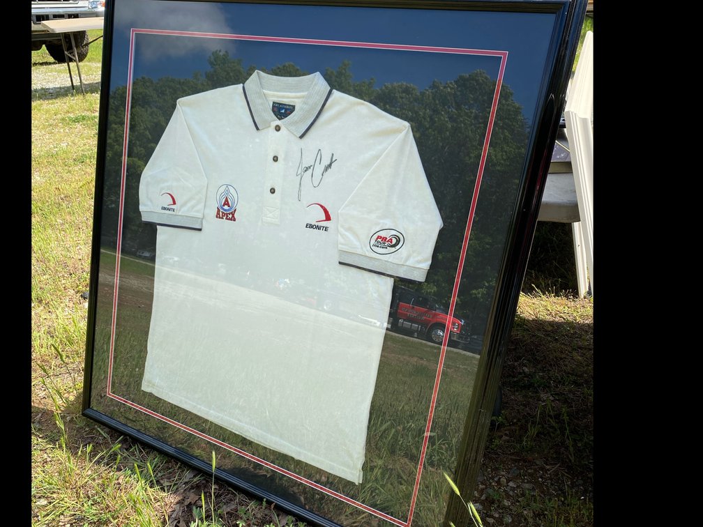 Pro Bowler Autographed Framed Shirt