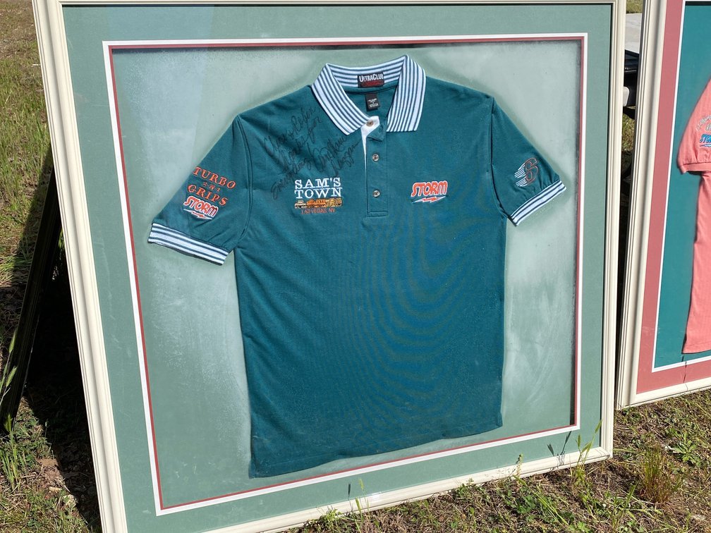 Pro Bowler Autographed Framed Shirt