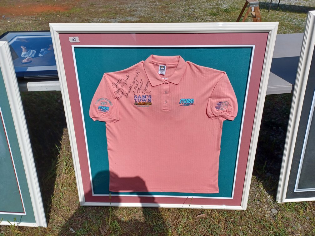 Pro Bowler Autographed Framed Shirt