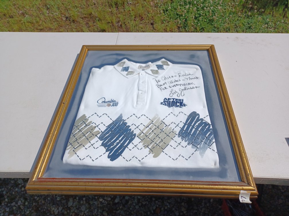 Pro Bowler Autographed Framed Shirt
