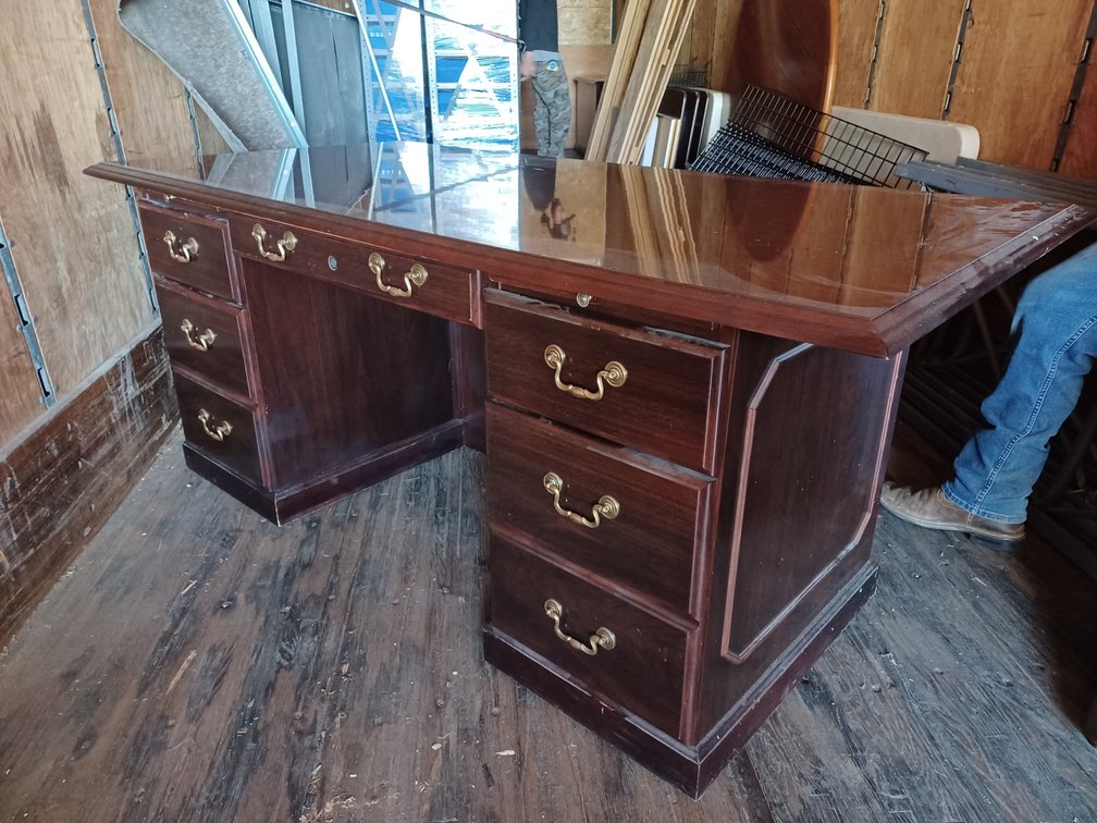 Desk and drawer