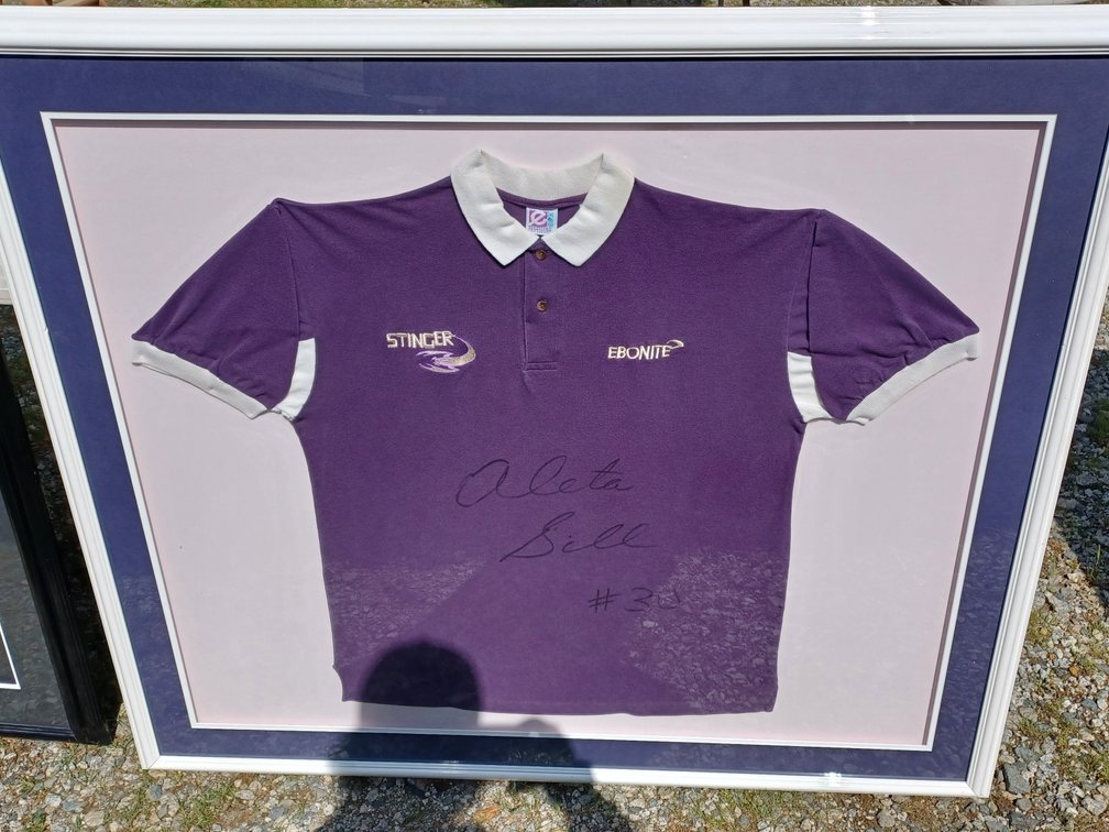 Pro Bowler Autographed Framed Shirt