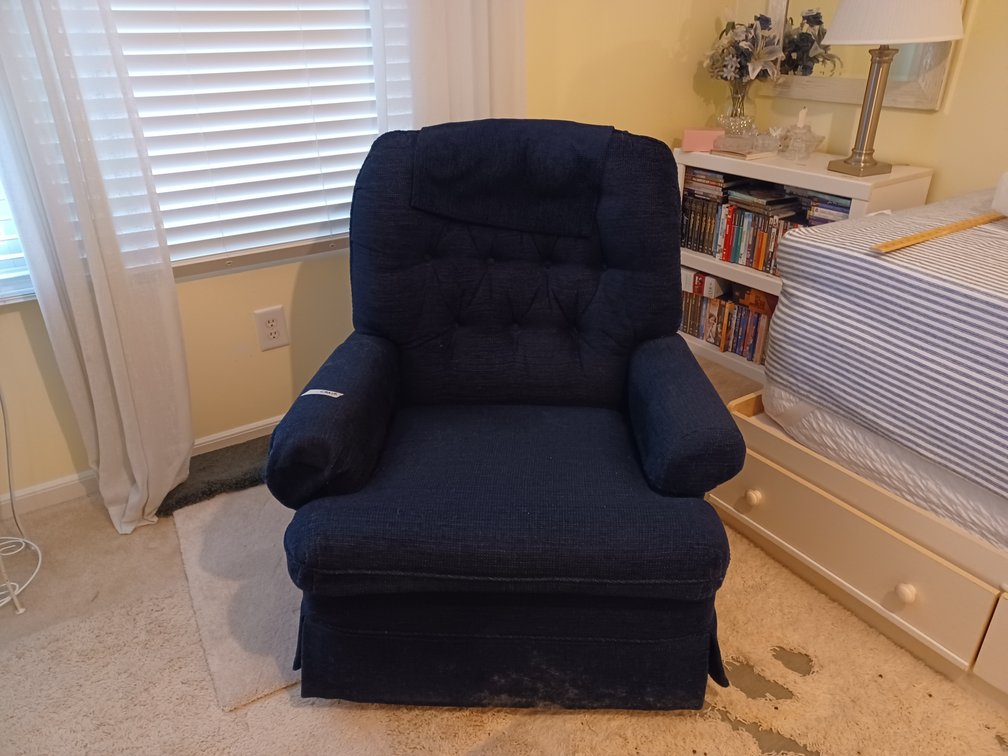Navy Blue Recliner
