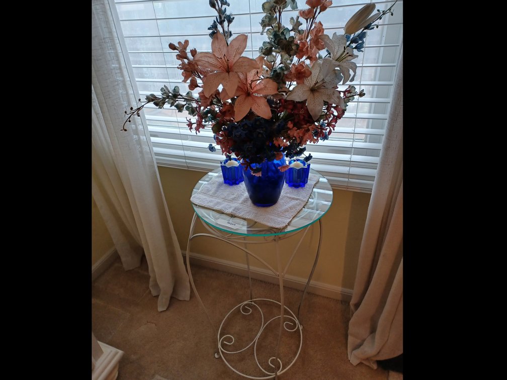 Decorative Table w/Contents