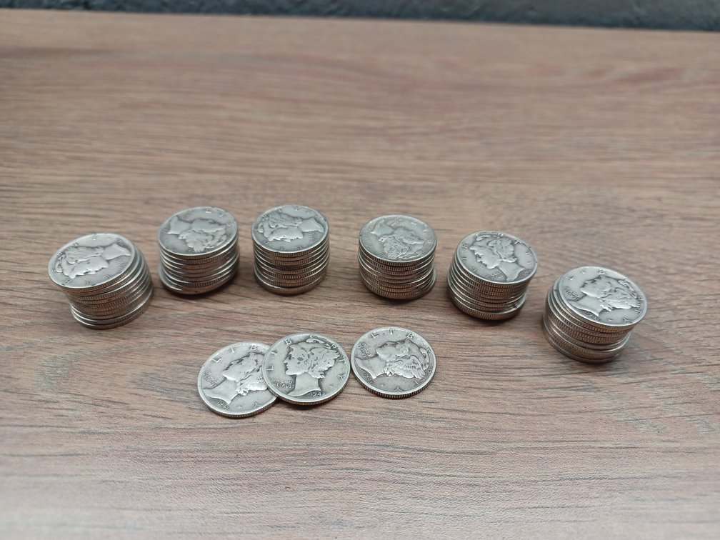 62 Mercury Dimes