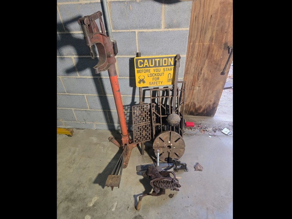 Misc Lot including HS 2 Corn Sheller, Smelting Ladle, etc