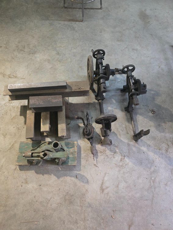 Drill Press, Pipe Vise, misc