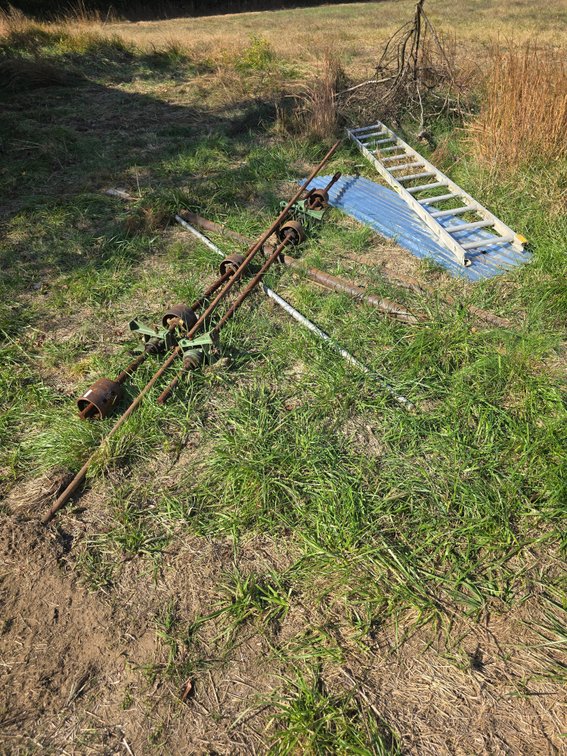 Pulley system & ladder
