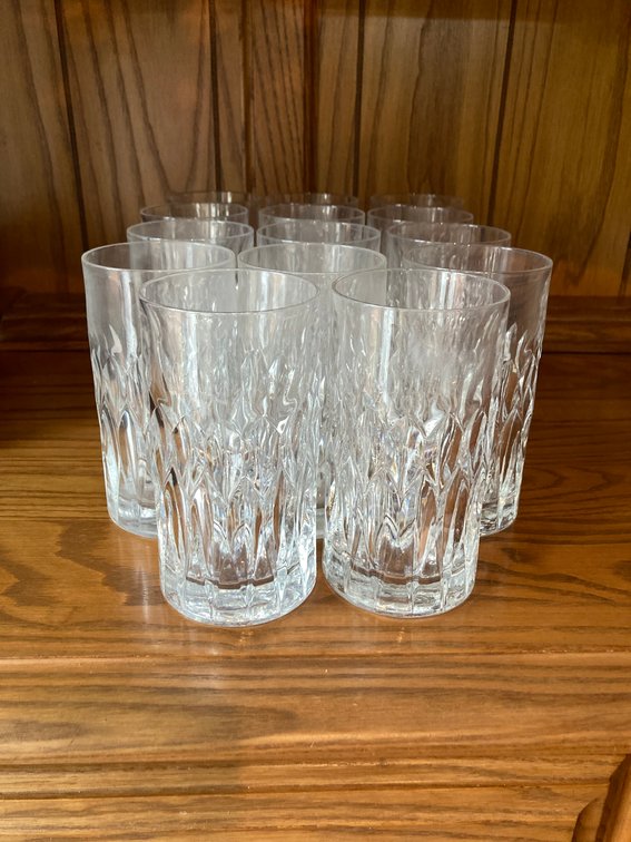 Sogno by Royal Crystal Rock Lot of 14 Tumblers