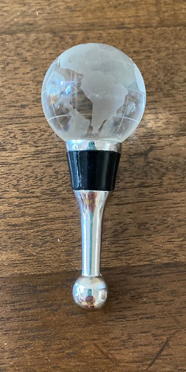 Crystal Earth Wine Stopper